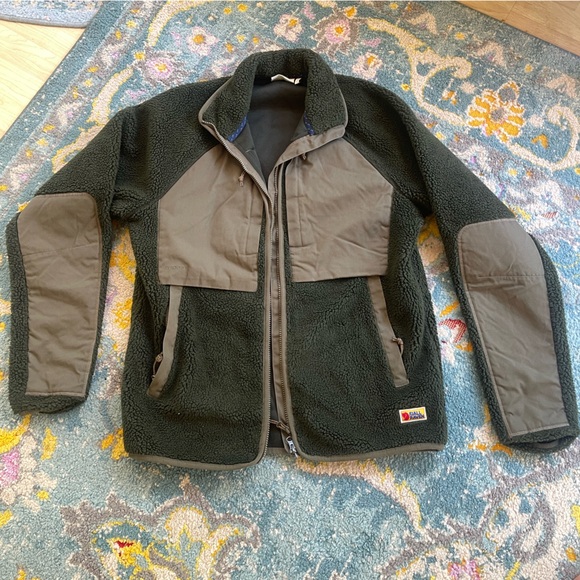 Fjallraven Performance Jacket in Green and Brown - Picture 1 of 3